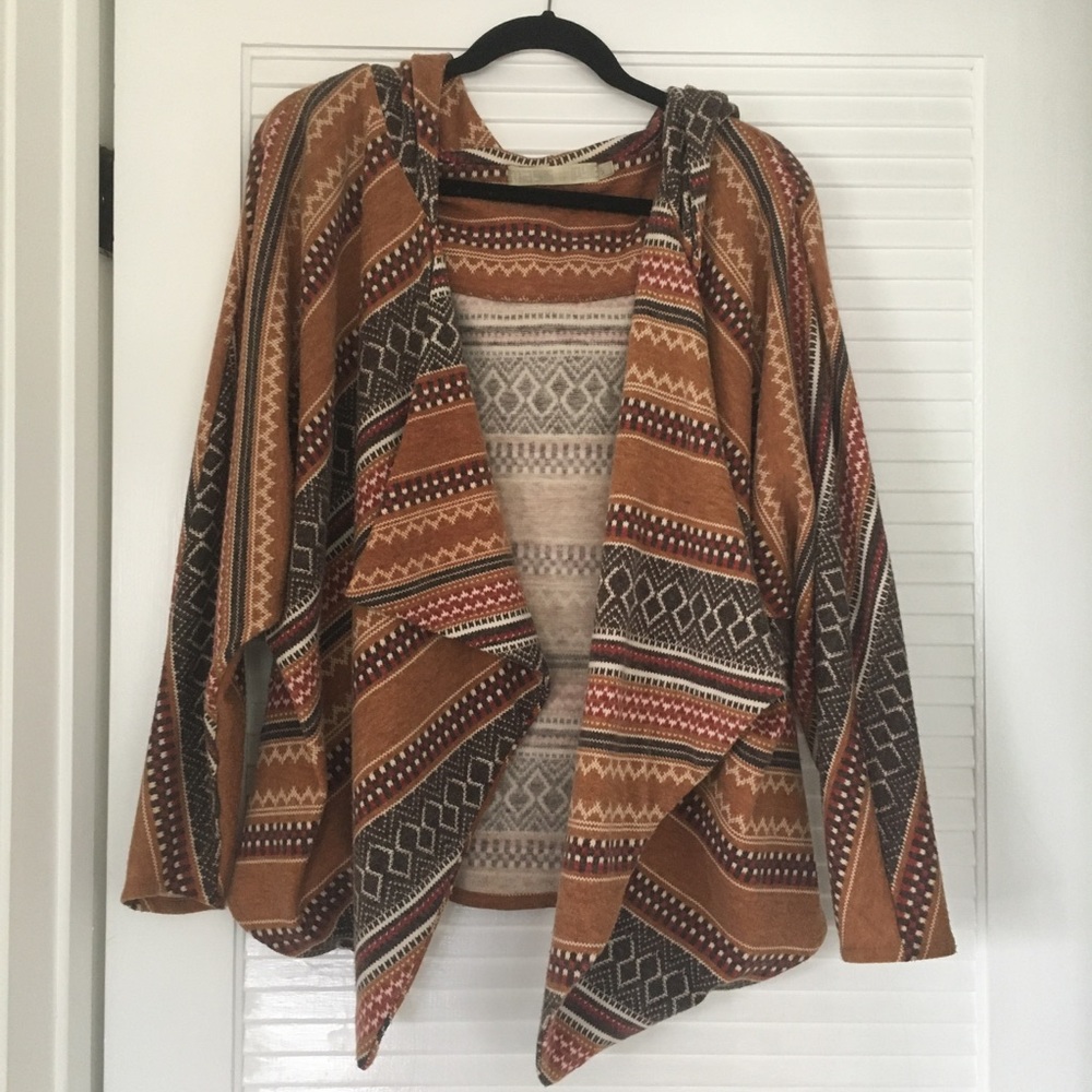 MAGS & PYE Southwestern Hooded Cardigan